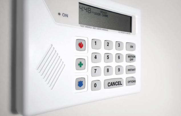 Security alarm keypad